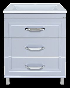 Тумба с раковиной Misty Терра - 70 П-Тер01070-01503Я серая для ванной в интернет-магазине Sanbest