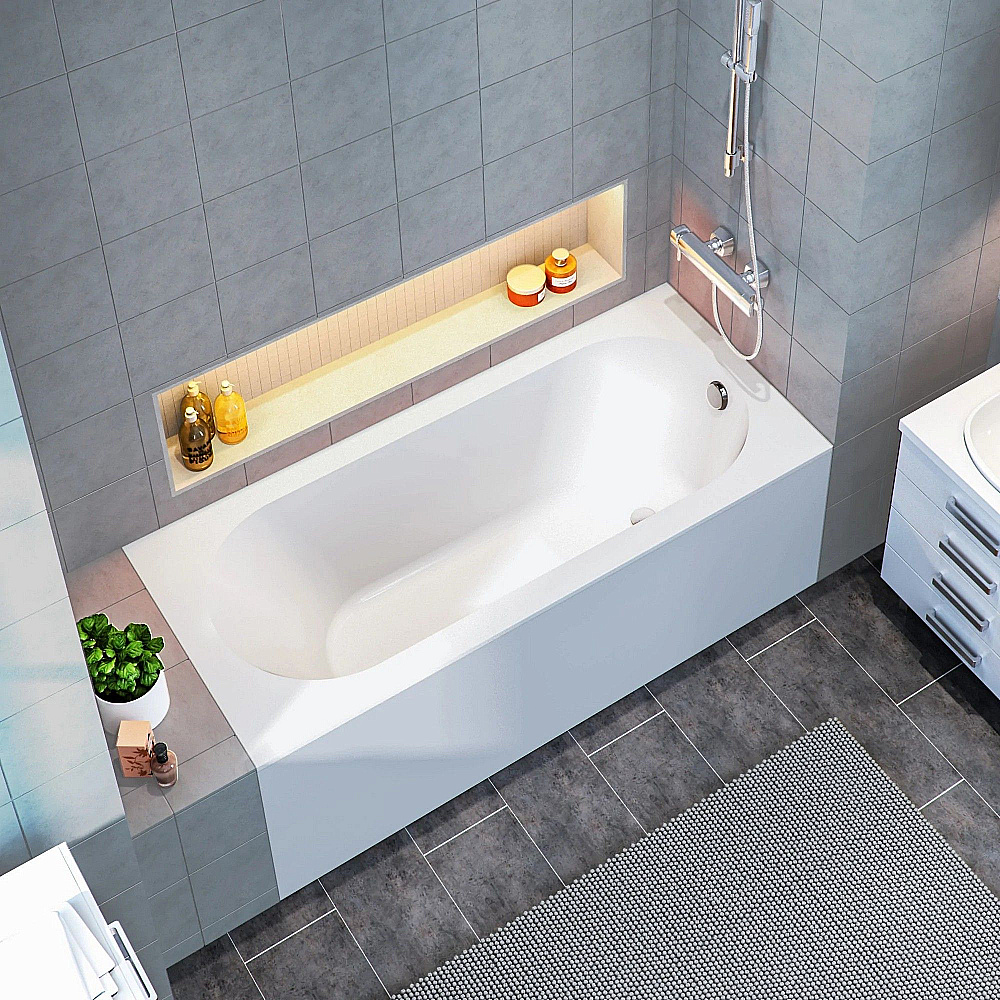 Ванна акриловая BAS Орион-PRO 170х75 З 00137 белая купить в интернет-магазине Sanbest