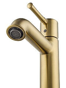 Смеситель для раковины WONZON & WOGHAND TOR, Брашированное золото (WW-88018073-BG) купить в интернет-магазине сантехники Sanbest