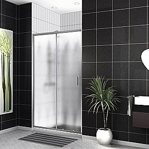 Душевая дверь BelBagno UNO-195-BF-1-140-CH-CR стекло шиншилла/профиль хром купить в интернет-магазине Sanbest