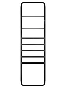 Полотенцесушитель электрический WONZON & WOGHAND DÜSSELDORF, Черный матовый (WW-A205-MB) купить в интернет-магазине сантехники Sanbest