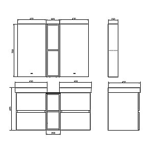 Тумба с раковиной Comforty Дартфорд 110 дуб тёмно коричневый для ванной в интернет-магазине Sanbest
