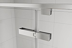 Душевая дверь Royal Bath BERN-V 100 RB 100-T-CH стекло прозрачное/профиль хром купить в интернет-магазине Sanbest