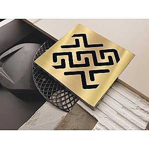 Душевой трап BERGES PLATZ Antik 094061 бронза купить в интернет-магазине Sanbest