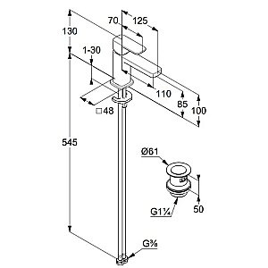 Смеситель для раковины Kludi Renon 422663975 черный матовый купить в интернет-магазине сантехники Sanbest