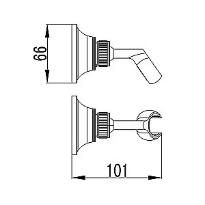 Держатель ручного душа Lemark LM8489C хром купить в интернет-магазине сантехники Sanbest