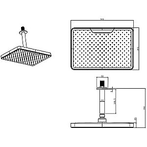 Верхний душ Aquatek AQ2071CR хром купить в интернет-магазине сантехники Sanbest