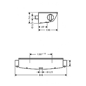 Смеситель для душа Hansgrohe Ecostat 1001 SL 13161000 хром купить в интернет-магазине сантехники Sanbest