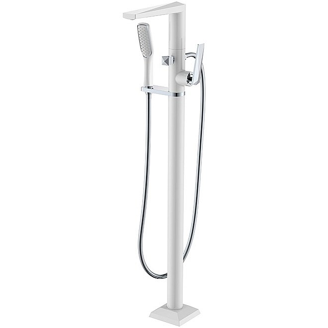 Смеситель для ванны Boheme Venturo 379-W белый/хром купить в интернет-магазине сантехники Sanbest