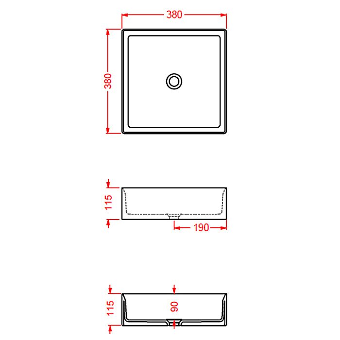 Раковина накладная Artceram Scalino 38 SCL001 15 00 Grigio Oliva купить в интернет-магазине Sanbest