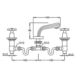 Смеситель для раковины Kaiser Logo 47222 купить в интернет-магазине сантехники Sanbest