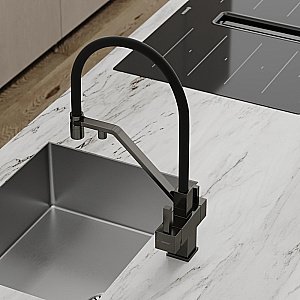 Смеситель для кухни Sancos Loro SC4007GG вороненая сталь купить в интернет-магазине сантехники Sanbest