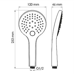 Душевая система WasserKRAFT Saale 9500 SET2839 белый Soft-touch матовый купить в интернет-магазине сантехники Sanbest