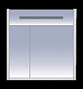 Зеркальный шкаф Misty Джулия 85 бордовый купить в интернет-магазине сантехники Sanbest