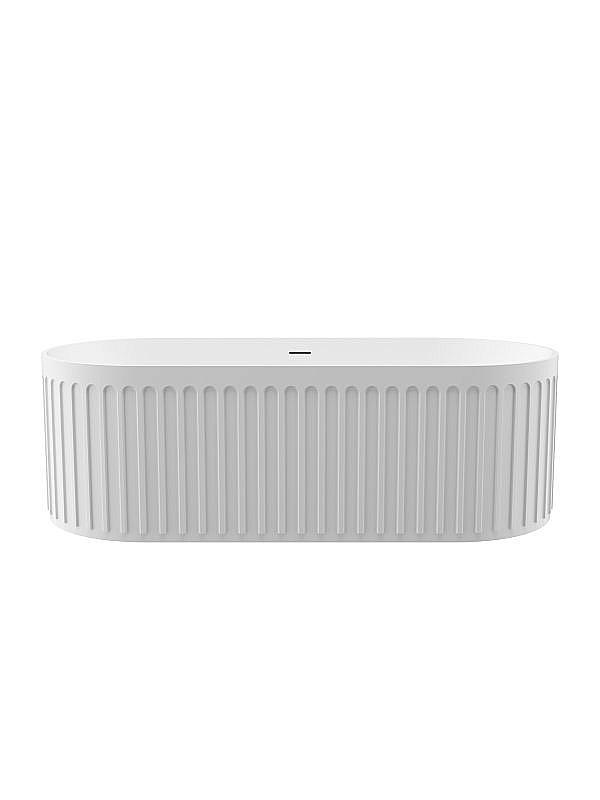 Ванна из искусственного камня BELBAGNO BB-BOHEME-170-75-55-SSB solid surface, белая купить в интернет-магазине Sanbest