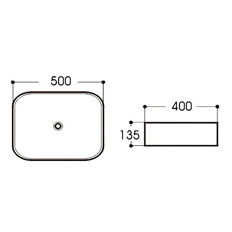 Раковина накладная SantiLine 50 SL-1051MG серая матовая купить в интернет-магазине Sanbest