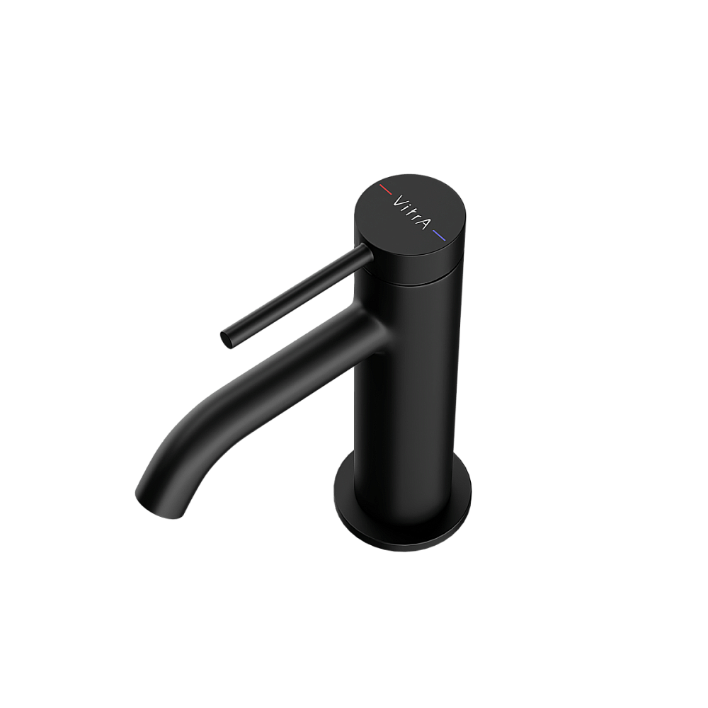Смеситель для раковины VitrA Minimax Round A4353036EXP матовый черный купить в интернет-магазине сантехники Sanbest