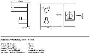 Крючок Bemeta Beta 132405222 купить в интернет-магазине сантехники Sanbest