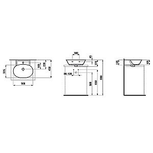 Раковина-мини Laufen New Classic 8.1685.2.000.104.1 белая купить в интернет-магазине Sanbest