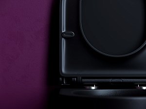 Унитаз подвесной Ceramica Nova Ulma CN4006TMB черный матовый, с крышкой микролифт, безободковый, слив-торнадо купить в интернет-магазине Sanbest