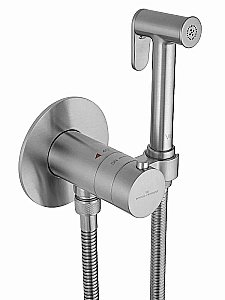 Смеситель с гигиеническим душем и термостатом встраиваемый WONZON & WOGHAND WW-88829909-BN брашированный никель купить в интернет-магазине сантехники Sanbest