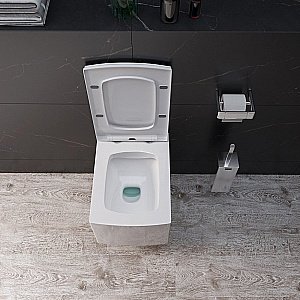 Унитаз подвесной Grossman GR-4460S безободковый, с крышкой микролифт, белый купить в интернет-магазине Sanbest