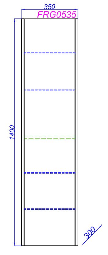 Пенал подвесной Aqwella Fargo 35 дуб балтийский для ванной в интернет-магазине сантехники Sanbest