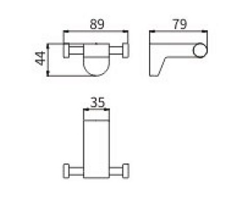 Крючок CeramaLux Neo 51001 хром купить в интернет-магазине сантехники Sanbest