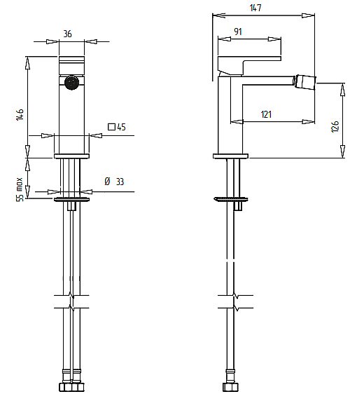 Смеситель для биде Migliore Kvant 25398 золото купить в интернет-магазине сантехники Sanbest