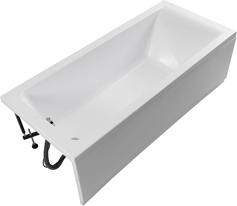 Ванна акриловая Aquanet Aura 369150 180х80 белая с фронтальной панелью купить в интернет-магазине Sanbest