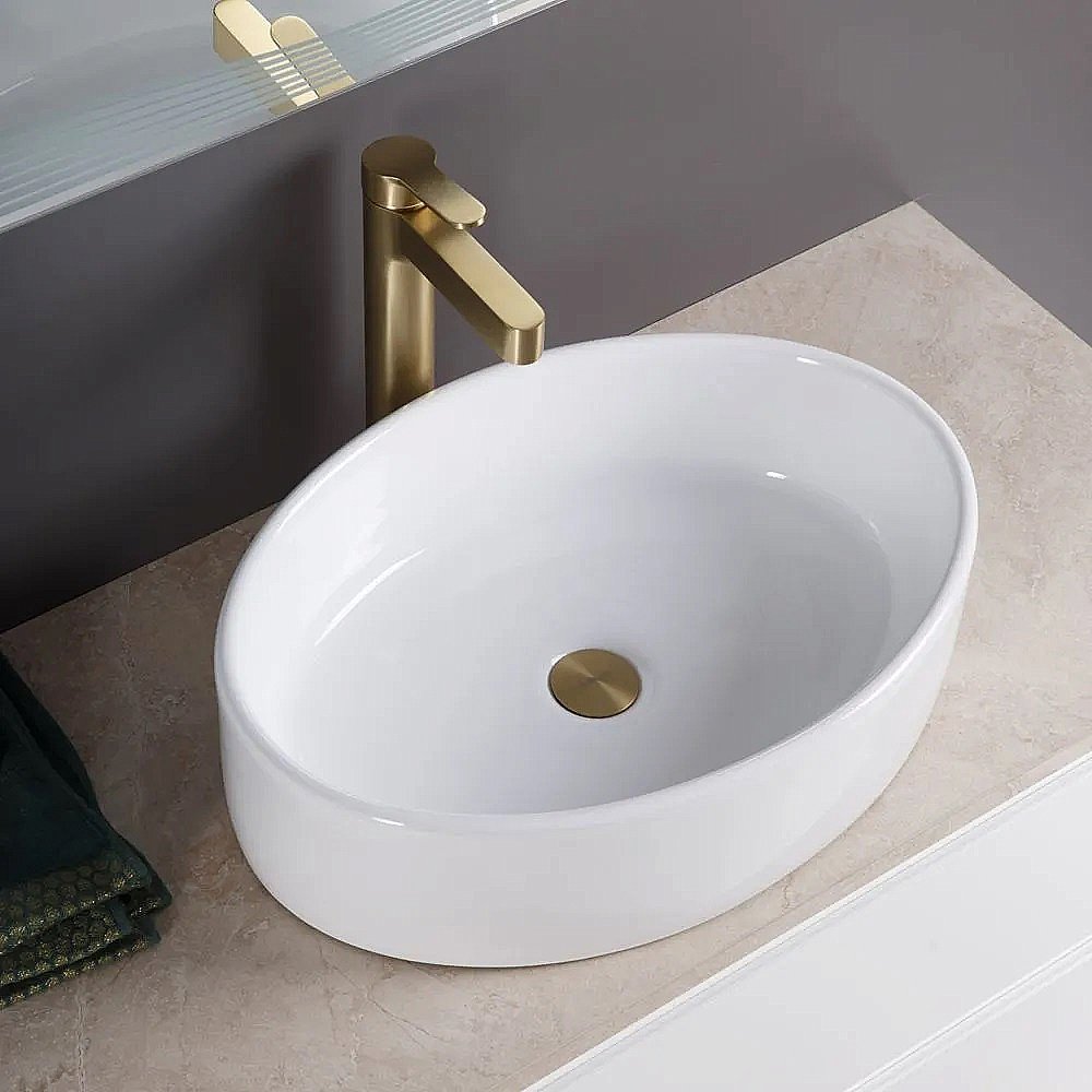 Раковина накладная BelBagno 510 BB1049 белая купить в интернет-магазине Sanbest