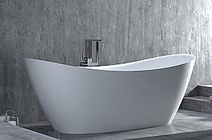 Ванна Salini NOEMI Up&Down S-Stone Solix 170х75 101722MRH белая/снаружи RAL матовая купить в интернет-магазине Sanbest