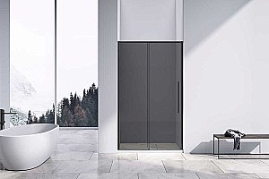 Душевая дверь Vincea Slim-N 140 VDS-4SN140CGB стекло тонированное/профиль черный купить в интернет-магазине Sanbest