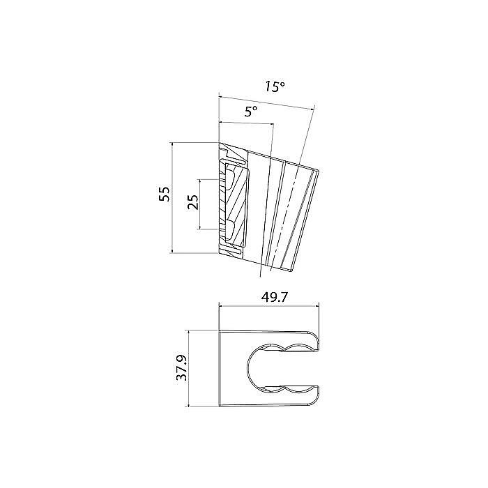 Держатель ручного душа Iddis Slide 080WL00i53 купить в интернет-магазине сантехники Sanbest
