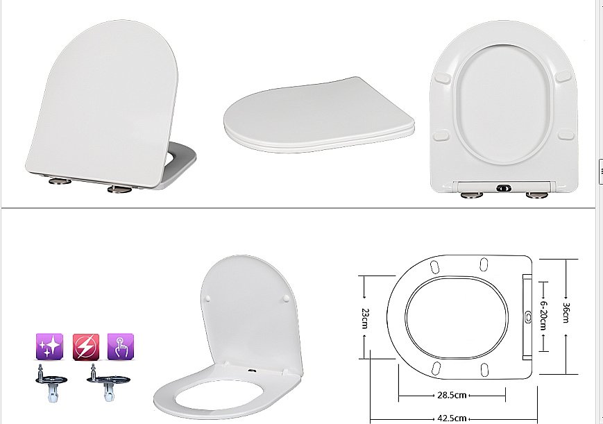 Унитаз подвесной Taliente Amato AM25010 безободковый, с крышкой микролифт, белый купить в интернет-магазине Sanbest