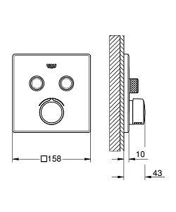 Смеситель для душа Grohe Grohe SmartControl Mixer 29148000 купить в интернет-магазине сантехники Sanbest