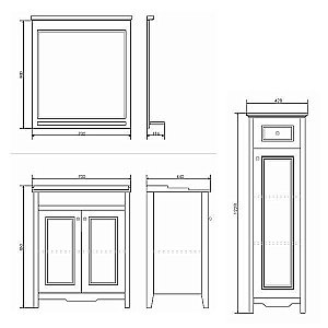 Зеркало Comforty Тбилиси 70 в ванную от интернет-магазине сантехники Sanbest