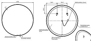 Зеркало с подсветкой Cersanit Eclipse 64148 90 в ванную от интернет-магазине сантехники Sanbest