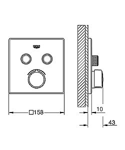 Смеситель для душа Grohe Grohe SmartControl Mixer 29148000 купить в интернет-магазине сантехники Sanbest
