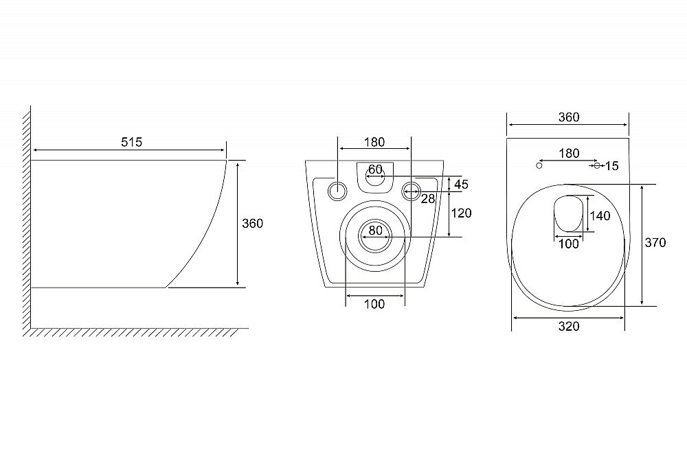 Унитаз подвесной Abber Ultra AC1301 белый, безободковый, с крышкой микролифт купить в интернет-магазине Sanbest