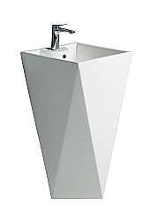 Раковина напольная WeltWasser Leerbach 10000013335 белая купить в интернет-магазине Sanbest