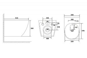 Унитаз подвесной Abber Ultra AC1301 белый, безободковый, с крышкой микролифт купить в интернет-магазине Sanbest