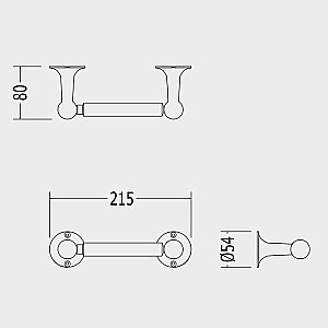 Держатели для туалетной бумаги DEVON&DEVON New York NY111CR купить в интернет-магазине сантехники Sanbest