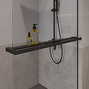 Душевое ограждение Niagara Nova NG-670-80ВLACK 80 прозрачное/профиль черный матовый купить в интернет-магазине Sanbest