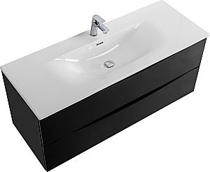 Тумба с раковиной BelBagno MARINO-CER-N-1200-2C-SO-NL-P Nero Lucido для ванной в интернет-магазине Sanbest