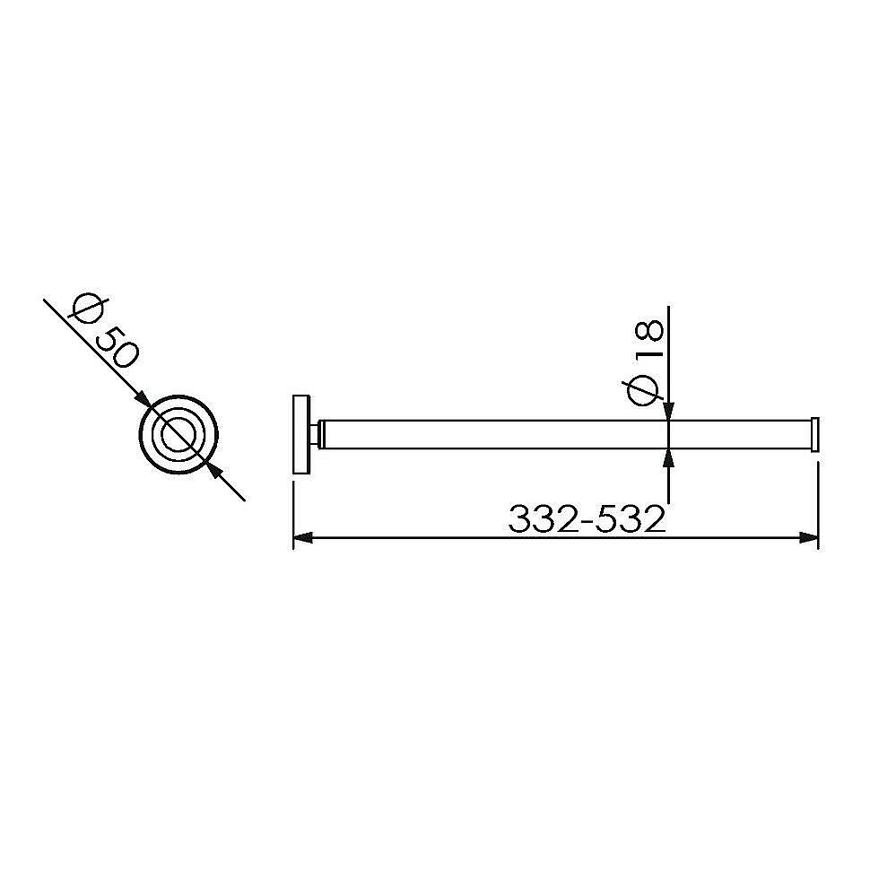 Полотенцедержатель Langberger Burano 11009A купить в интернет-магазине сантехники Sanbest