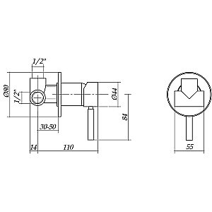 Смеситель для душа Migliore Fortis ML.FRT-5230.CR купить в интернет-магазине сантехники Sanbest
