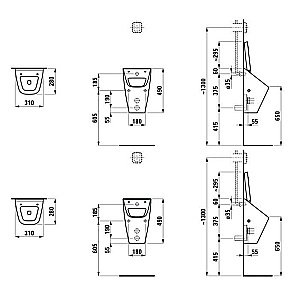 Писсуар подвесной Laufen Vila 8.4114.1.000.000.1 купить в интернет-магазине Sanbest
