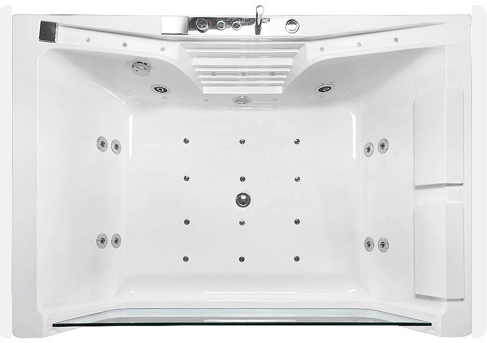 Ванна акриловая CeruttiSpa 9957 180x85 с гидромассажем белая купить в интернет-магазине Sanbest