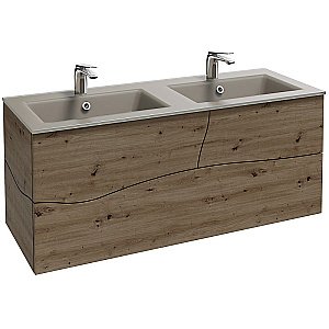 Тумба с раковиной Jacob Delafon Sherwood 120 состаренный дуб для ванной в интернет-магазине Sanbest